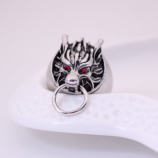 Domineering Wolf Head Shape Ring