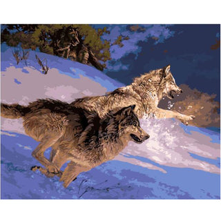 Acrylic DIY Wolf Oil Painting