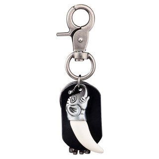 Wolf Tooth Leather Keychain