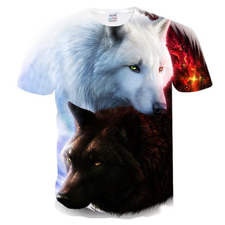 New Fashion 3D Print Wolf  T-shirt