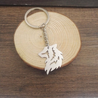 Stainless Steel Good Quality Wolf Keychain